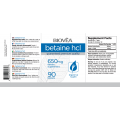 Бетаин Хидрохлорид HCL 650 мг 90 таблетки | Biovea