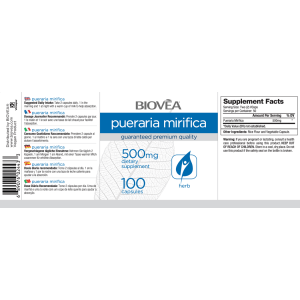 Pueraria Mirifica (Пуерария мирифика) 500мг 100 к Biovea
