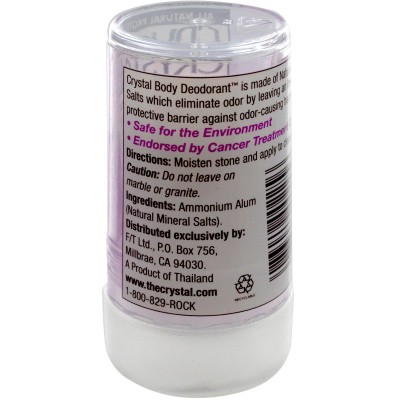 Мини кристален дезодорант (Crystal Body Deodorant travel stick) е малък и компактен, създаден специално за хората, които са постоянно в движение, но държат на натуралните продукти. Мини кристалното дезодорантче с размери Мини кристален дезодорант (Crystal