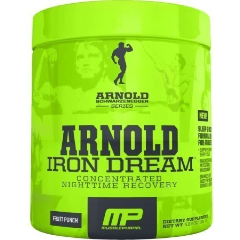 MusclePharm Arnold Series Iron Dream | 30 дози | 171 гр MusclePharm Arnold Series Iron Dream е невероятна нощна формула зa подобряване качеството на съня и оптимално възстановяване на мускулите и целия организъм. За д MusclePharm Arnold Series Iron Dream 