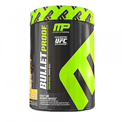 Muscle Pharm Bullet Proof 340 гр Muscle Pharm Bullet ProofMuscle Pharm Bullet Proof представлява уникална нова формула за оптимизиране качеството на съня и ефективно възстановяване на мускулите. Muscle Pharm Bullet Proof Muscle Pharm Bullet Proof представлява уникална нова формула за оптимизиране качеството на съня и ефективно възстановяване на мускулите. Мускулите Ви ще се възстановят напълно от физическите Muscle Pharm Bullet Proof Muscle Pharm