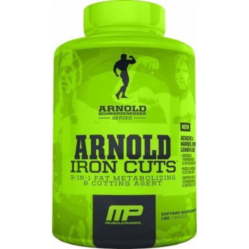 MusclePharm Arnold Series Iron Cuts 90/120 капсули Muscle pharm серията на Арнолд Шварценегер представлява невероятна селекция от фитнес продукти с множество качества и ефективност. Осигурете на мускулите си уникално MusclePharm Arnold Series Iron Cuts 90