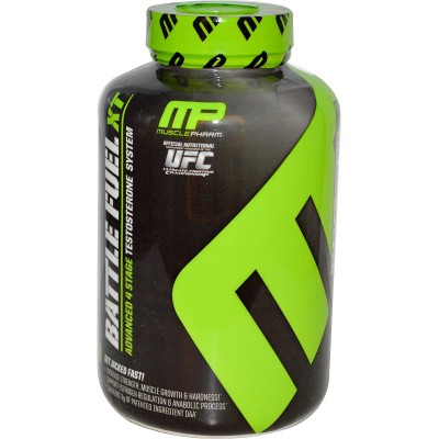 MusclePharm Battle Fuel XT 160 капсули Battle Fuel XT е уникален продукт от Musclepharm, който ще Ви осигури невиждан досега мускулен растеж и сила. Battle Fuel XT е тестостеронов стимулатор и зарежда тялото с „ MusclePharm Battle Fuel XT 160 капсули Batt