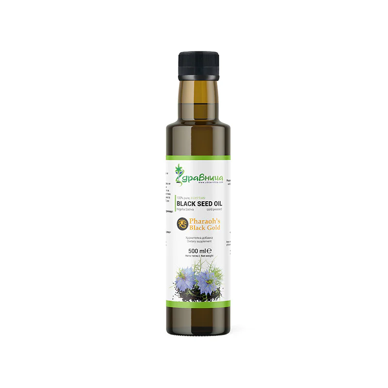 100% Pure Egyptian Black Seed Oil 500 мл | Здравница 100% Pure Egyptian Black Seed Oil 500 мл | ЗдравницаПодходящо за директна консумация и козметични цели
Повишава имунитета
Има антипаразитно и антибактериално действие
Активира жизнените сил 100% Pure Egyptian Black Seed Oil 500 мл | Здравница Подходящо за директна консумация и козметични цели Повишава имунитета Има антипаразитно и антибактериално действие Активира жизнените сили на тялото 100% Pure Egyptian Black Seed Oil 500 мл | Здравница