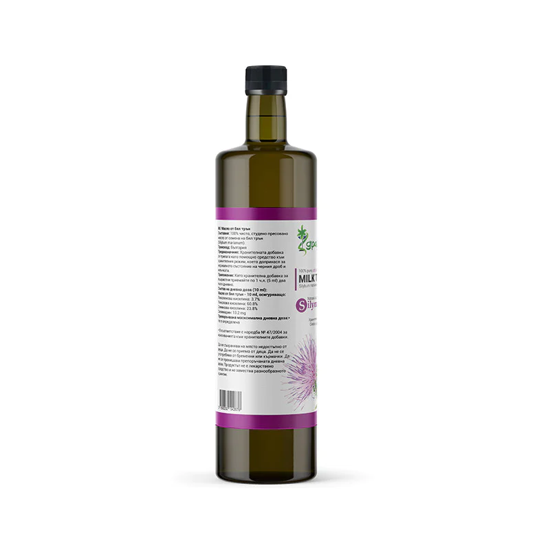 Milk Thistle 1000 мл | Здравница Масло от бял трън 1000 мл | ЗдравницаПоддържа здравото състояние на черния дроб
Подпомага състоянието на дермата
За детоксикация
Срещу дисбактериоза
При смущения на чернодробното функциониране
Има антиокси Масло от бял трън 1000 мл | Здравница Поддържа здравото състояние на черния дроб Подпомага състоянието на дермата За детоксикация Срещу дисбактериоза При смущения на чернодробното функцио Масло от бял трън 1000 мл | Здравница Поддържа здравото състояние н