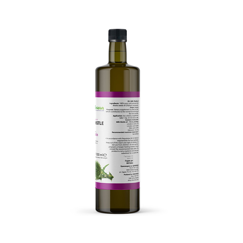 Milk Thistle 1000 мл | Здравница Масло от бял трън 1000 мл | ЗдравницаПоддържа здравото състояние на черния дроб
Подпомага състоянието на дермата
За детоксикация
Срещу дисбактериоза
При смущения на чернодробното функциониране
Има антиокси Масло от бял трън 1000 мл | Здравница Поддържа здравото състояние на черния дроб Подпомага състоянието на дермата За детоксикация Срещу дисбактериоза При смущения на чернодробното функцио Масло от бял трън 1000 мл | Здравница Поддържа здравото състояние н