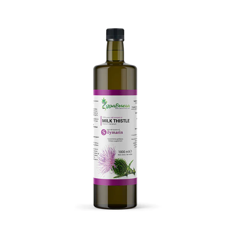 Milk Thistle 1000 мл | Здравница Масло от бял трън 1000 мл | ЗдравницаПоддържа здравото състояние на черния дроб
Подпомага състоянието на дермата
За детоксикация
Срещу дисбактериоза
При смущения на чернодробното функциониране
Има антиокси Масло от бял трън 1000 мл | Здравница Поддържа здравото състояние на черния дроб Подпомага състоянието на дермата За детоксикация Срещу дисбактериоза При смущения на чернодробното функцио Масло от бял трън 1000 мл | Здравница Поддържа здравото състояние н