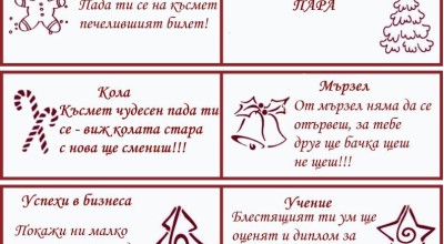 Късмети за Новогодишната баница