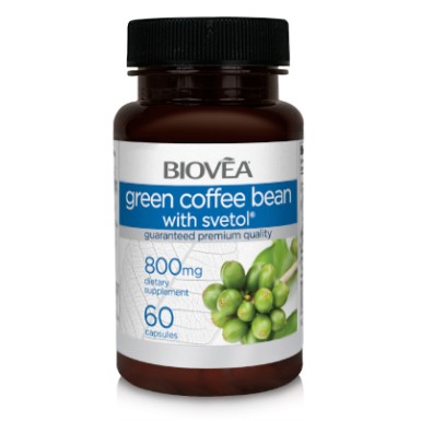 Зелено Кафе със Светол 800 мг 60 капсули | 30 дни | Biovea  Biovea Green Coffee Bean with Svetol 800 мг е една иновативна формула, разработена на основата на различни научни изследвания, които доказват уникалния& Зелено Кафе със Светол 800 мг 60 капсу