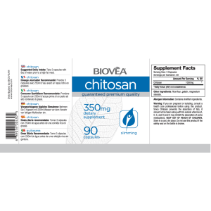 Хитозан (Chitosan) 350 мг/ 90 к - блокира мазнините | Biovea