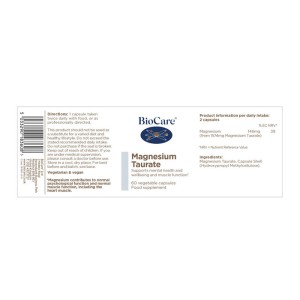 Magnesium Taurate 60 капсули | BioCare