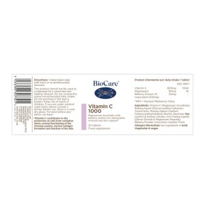 Vitamin C 1000 30 таблетки | BioCare