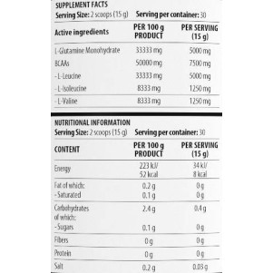 High Intensity Training BCAA 4:1:1 + Glutamine 450 гр | Dorian Yates Nutrition High Intensity Training BCAA 4:1:1 + Glutamine 450 гр | Dorian Yates Nutrition