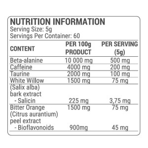 BlackBombs Powder 300 гр | Dorian Yates Nutrition