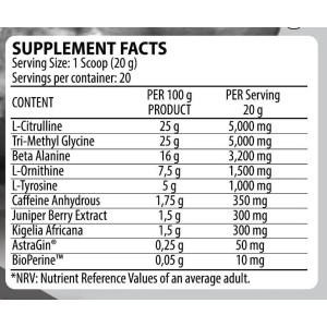 Nox Pump Ultimate Extreme Pre-Workout 400 гр | Dorian Yates Nutrition