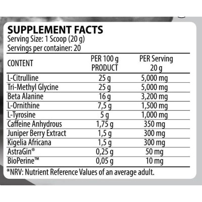 Nox Pump Ultimate Extreme Pre-Workout 400 гр | Dorian Yates Nutrition