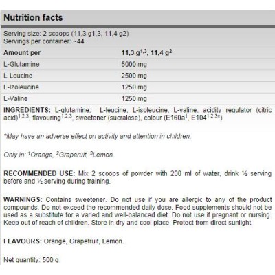 Xtreme AnticataboliX BCAA + Glutamine Blend 500 гр | FA Nutrition Xtreme AnticataboliX BCAA + Glutamine Blend 500 гр | FA Nutrition