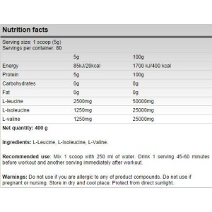 Xtreme BCAA 5000 400 гр | FA Nutrition