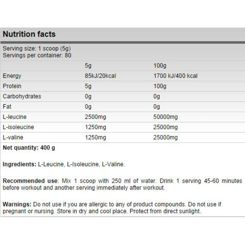 Xtreme BCAA 5000 400 гр | FA Nutrition Xtreme BCAA 5000 400 гр | FA Nutrition