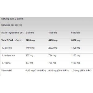BCAA 4:1:1 1100 120 таблетки | FA Nutrition