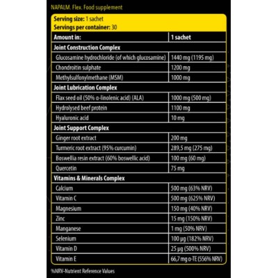 Xtreme Napalm Flex Advanced Joint Formula 30 пакета | FA Nutrition
