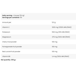 Magnesium & Potassium with Stevia 256 гр | FA Nutrition