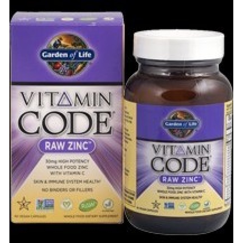 Vitamin Code RAW Zinc 60 капсули | Garden Of Life