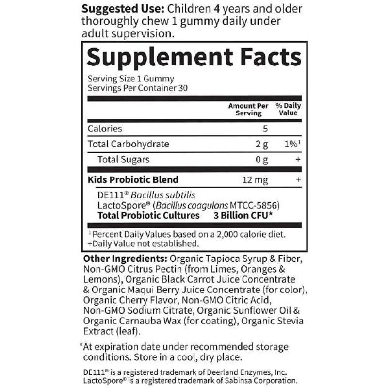 Kids Probiotic 3 Billion CFU 30 желирани бонбони | Garden Of Life Kids Probiotic 3 Billion CFU 30 желирани бонбони | Garden Of Life
