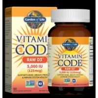 Vitamin Code Raw D3 5000 IU 60 капсули | Garden Of Life