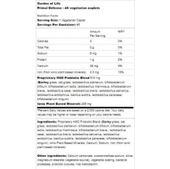 Primal Defense HSO Probiotic Formula 180 капсули | Garden Of Life