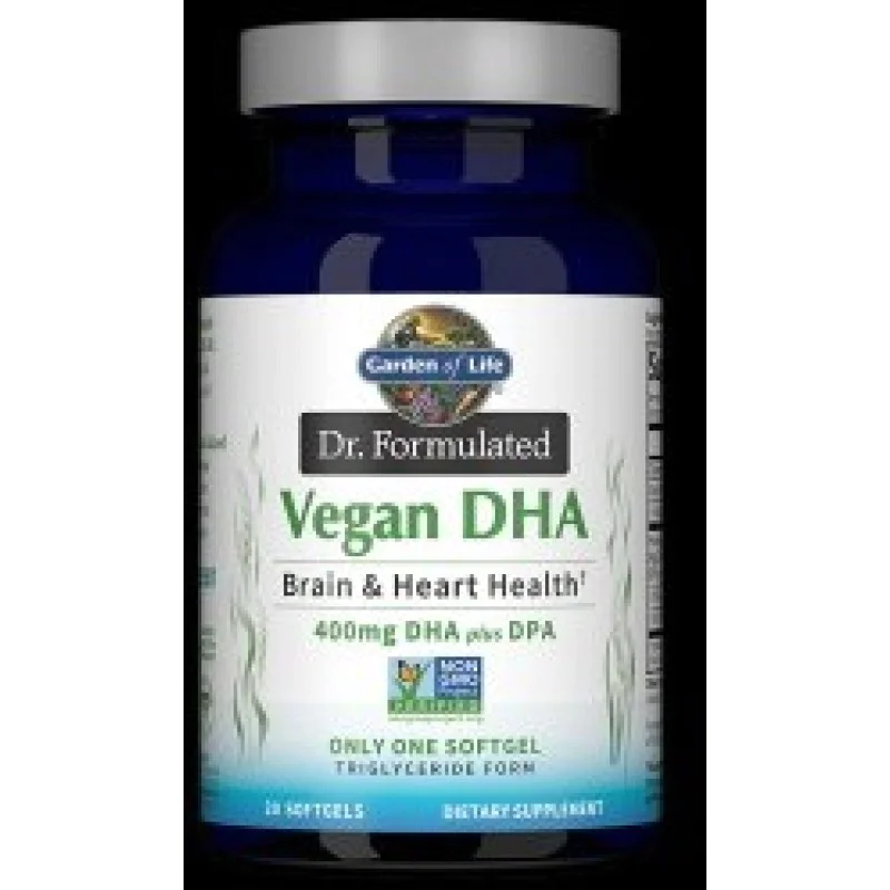 Dr. Formulated Vegan DHA 30 гел-капсули | Garden Of Life