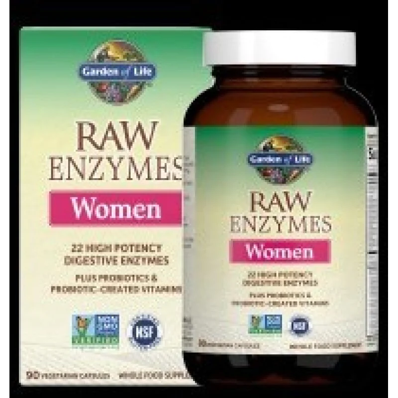 Raw Enzymes Women 90 капсули | Garden Of Life Raw Enzymes Women 90 капсули | Garden Of Life