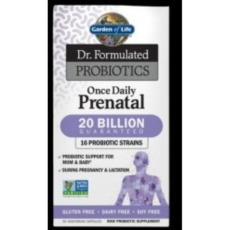 Dr. Formulated Probiotics Once Daily Prenatal 30 капсули | Garden Of Life