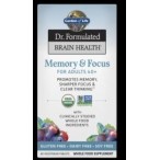 Dr. Formulated Memory & Focus for Adults 40+ 60 таблетки | Garden Of Life