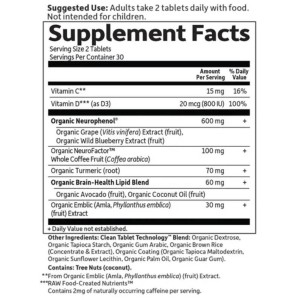 Dr. Formulated Memory & Focus for Adults 40+ 60 таблетки | Garden Of Life