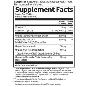 Dr. Formulated Memory & Focus for Young Adults 60 таблетки | Garden Of Life