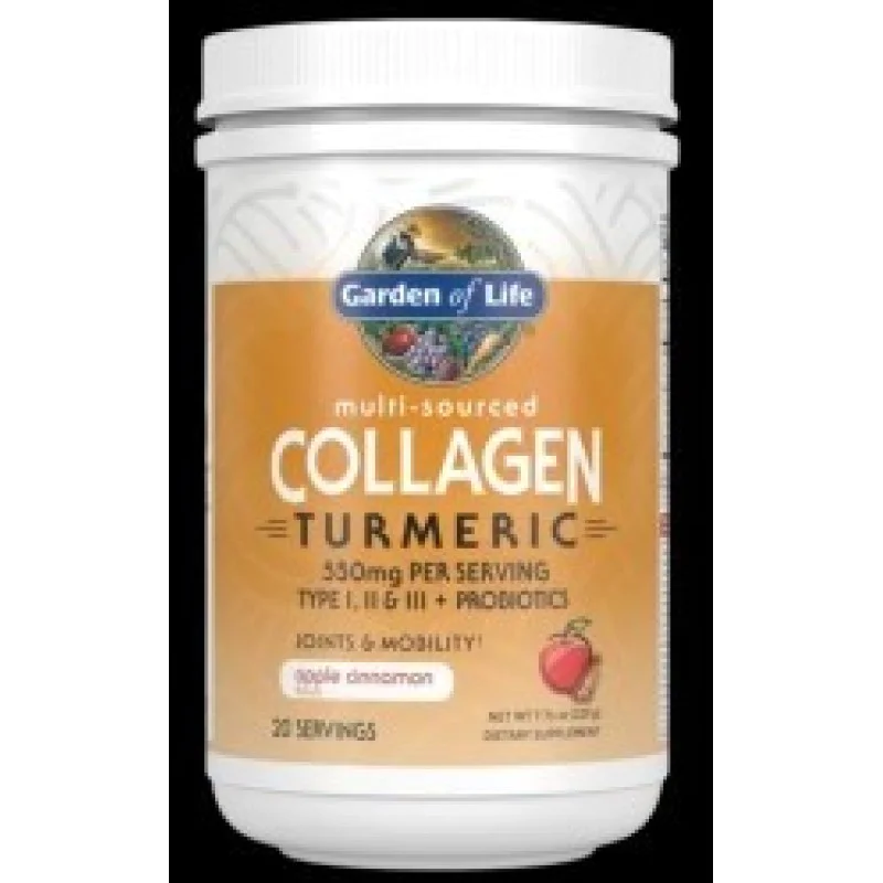 Multi-Sourced Collagen Turmeric 220 гр | Garden Of Life Multi-Sourced Collagen Turmeric 220 гр | Garden Of Life