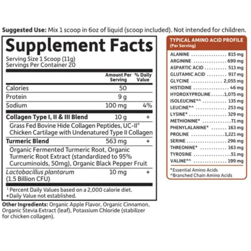 Multi-Sourced Collagen Turmeric 220 гр | Garden Of Life Multi-Sourced Collagen Turmeric 220 гр | Garden Of Life