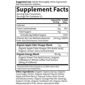 Mykind Organics Apple Cider Vinegar Energy Gummies 63 желирани бонбони | Garden Of Life