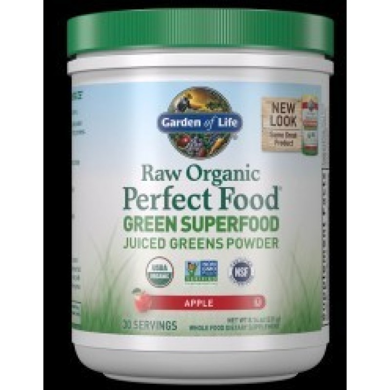 Raw Organic Perfect Food Green Superfood - Apple 231 гр | Garden Of Life