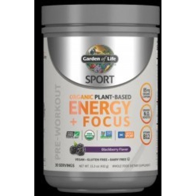 Organic Plant-Based Energy + Focus Pre-Workout 432 гр | Garden Of Life