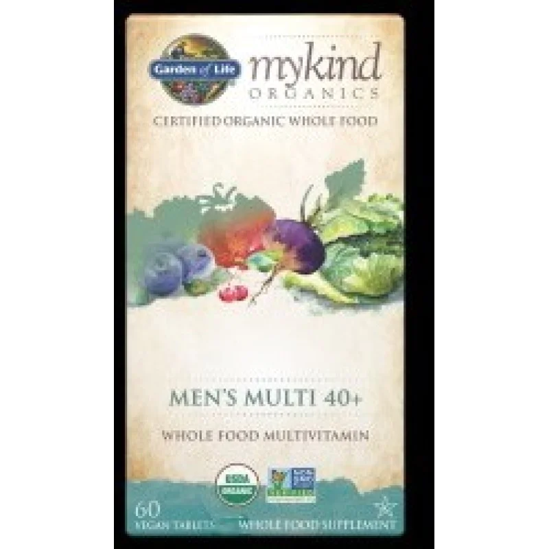 Mykind Organics Men's Multi 40+ 60 таблетки | Garden Of Life