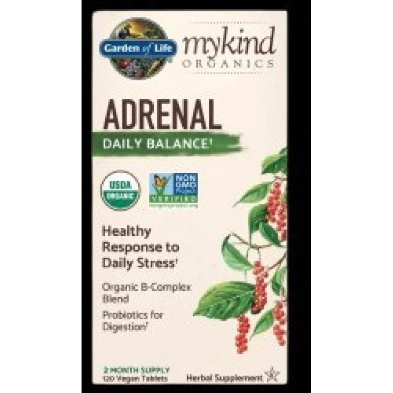 Mykind Organics Adrenal Daily Balance 120 таблетки | Garden Of Life Mykind Organics Adrenal Daily Balance 120 таблетки | Garden Of Life