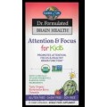 Dr. Formulated Attention & Focus for Kids 60 дъвчащи гел капсули | Garden Of Life
