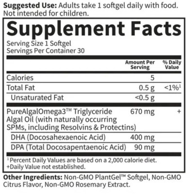 Dr. Formulated Prenatal DHA 400 мг 30 гел-капсули | Garden Of Life