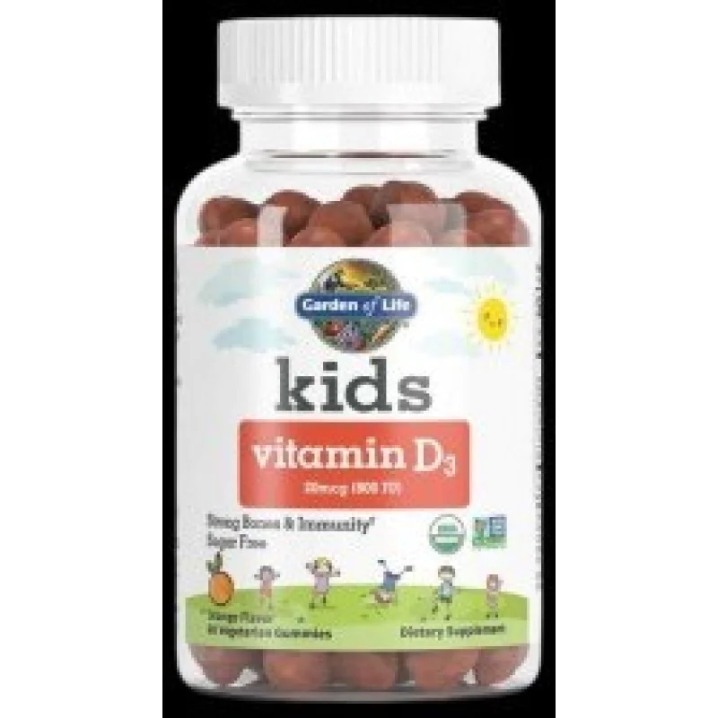 Kids Vitamin D3 60 желирани бонбони | Garden Of Life Kids Vitamin D3 60 желирани бонбони | Garden Of Life