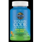 Vitamin Code Kids Multi with Iron Gummies 90 желирани бонбони | Garden Of Life