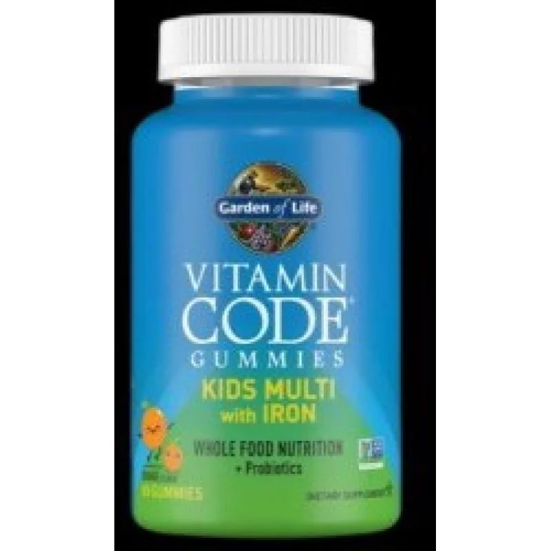 Vitamin Code Kids Multi with Iron Gummies 90 желирани бонбони | Garden Of Life Vitamin Code Kids Multi with Iron Gummies 90 желирани бонбони | Garden Of Life