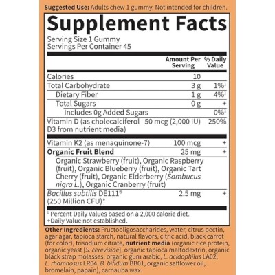 Vitamin Code Gummies Vitamins D3 & K2 45 желирани бонбони | Garden Of Life