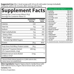 Sport Grass Fed Whey+ Weight Management 455 гр | Garden Of Life